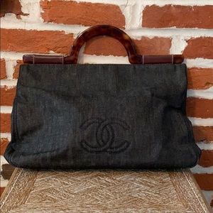Authentic vintage denim Chanel bag